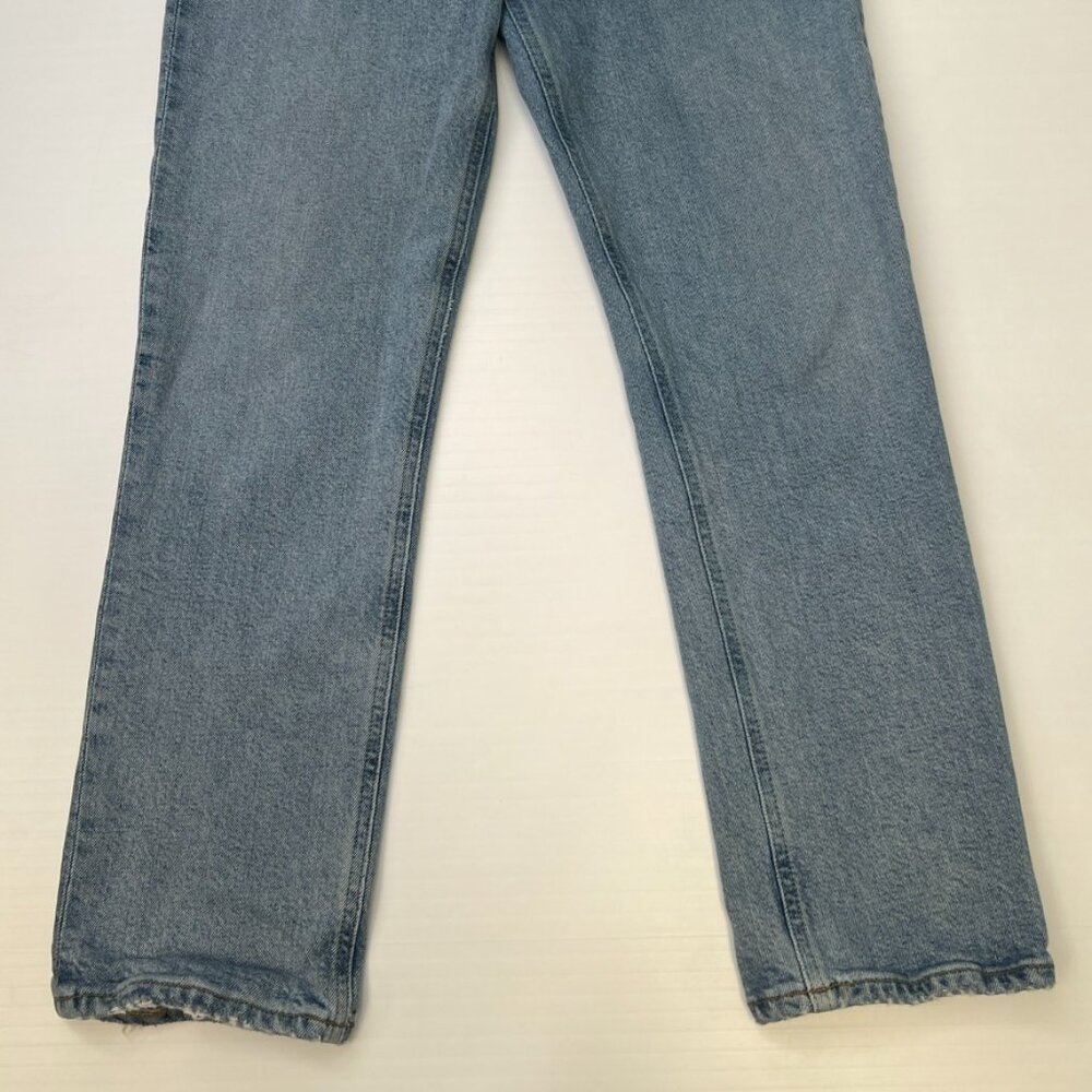 Agolde Jean Women 27 Riley High Rise Crop 26x25 Button Fly Organic Denim Core No - Picture 4 of 11